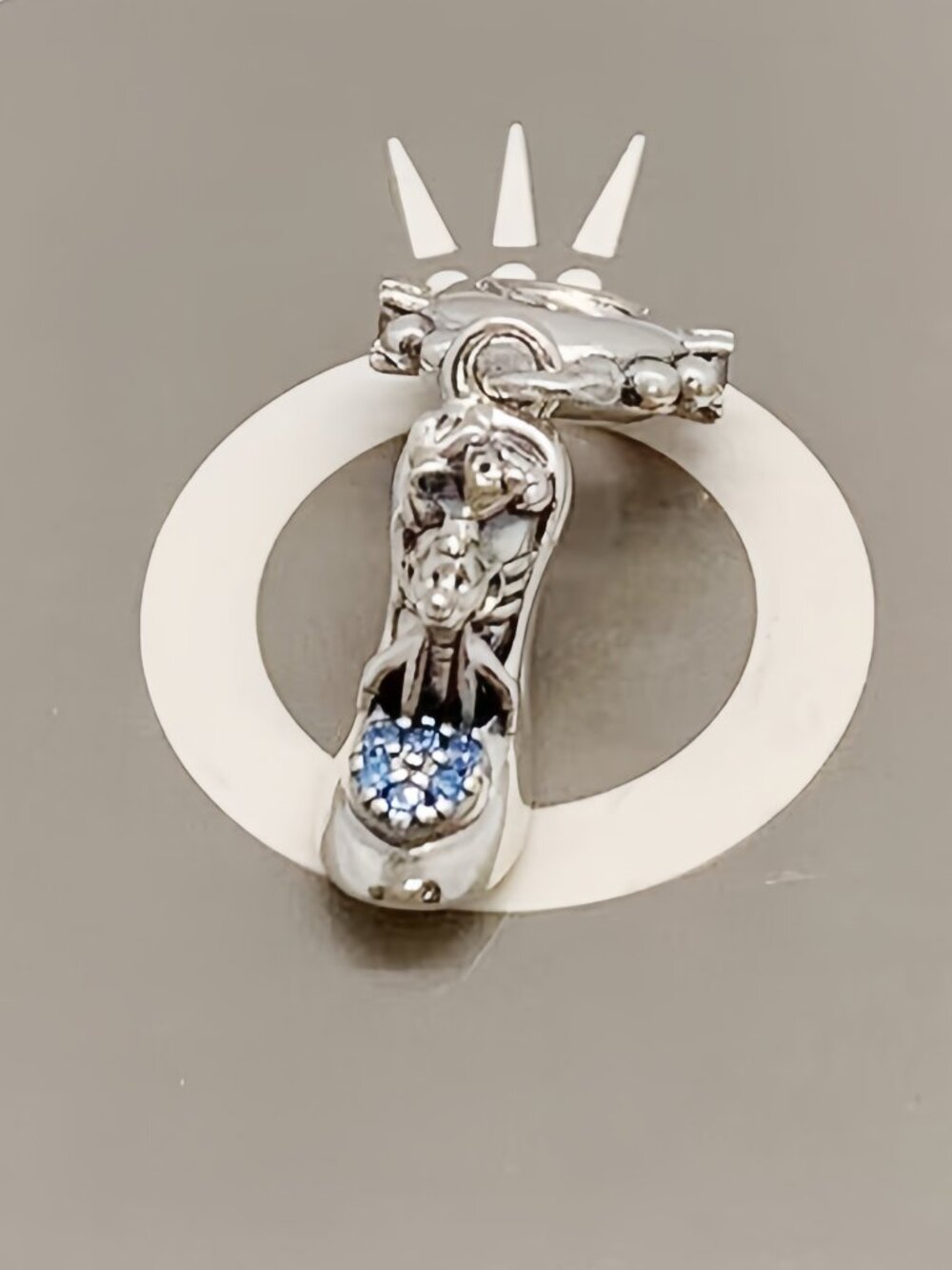 Pandora Disney Cinderella Glass Slipper & Mice Dangle Charm